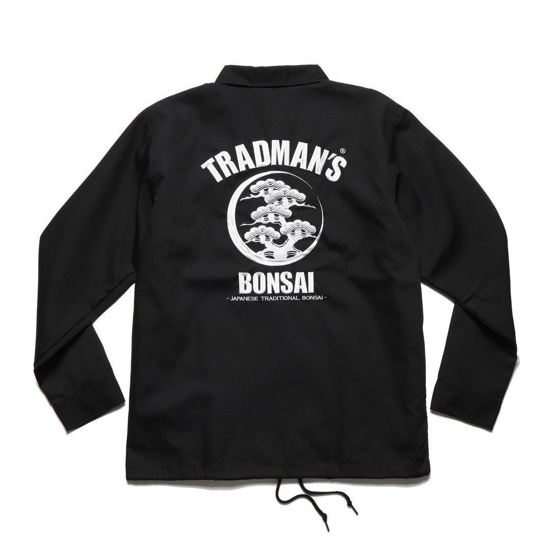 TRADMAN'S BONSAI コーチジャケット TRAD KAMON TC COACH JKT -BLACK-（刺繍）｜TRADMAN'S BONSAI ONLINE STORE